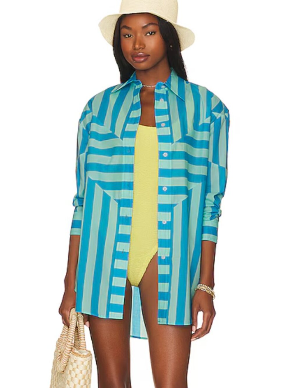 Solid & Striped LEXY BOXER Shorts & ARLETTE Shirt in Oxford Stripe sz: XS NWOT - Picture 11 of 13